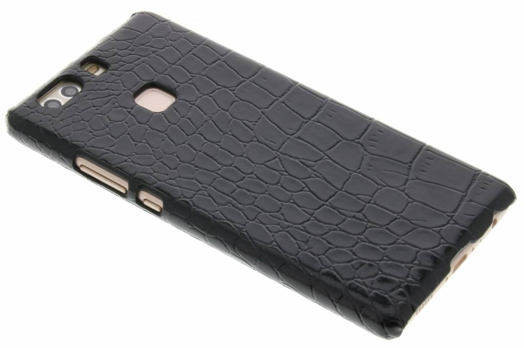 Image of Zwart krokodil design hardcase hoesje voor de Huawei P9 Plus