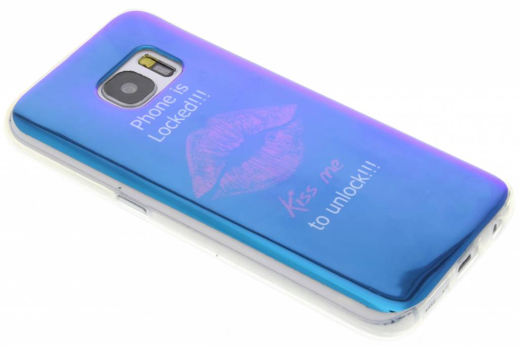 Image of Metallic Kiss Me design TPU hoesje voor de Samsung Galaxy S7