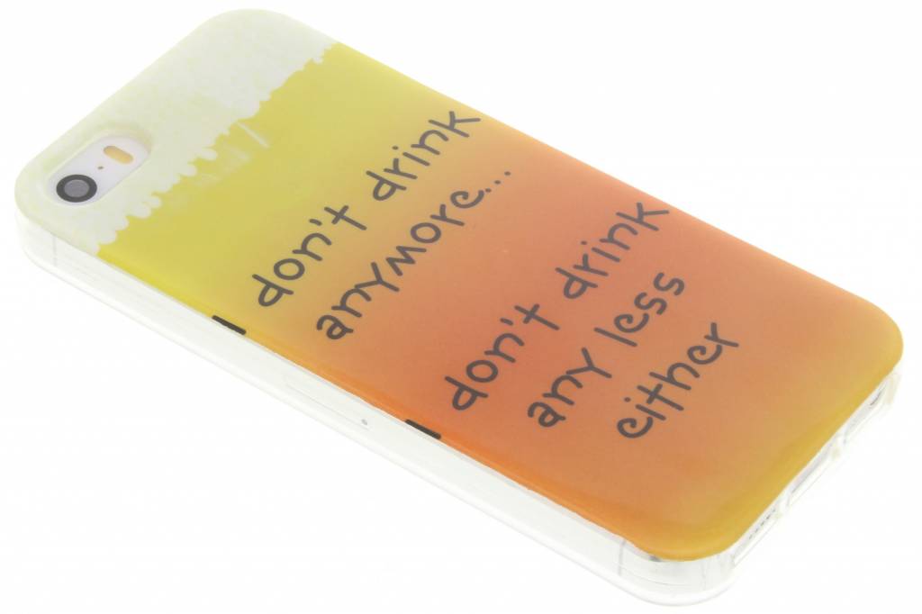 Image of Drink design TPU siliconen hoesje voor de iPhone 5 / 5s / SE