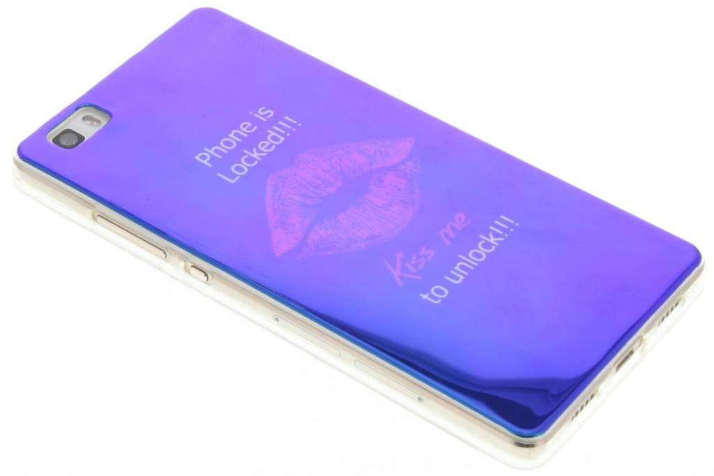 Image of Metallic Kiss design TPU siliconen hoesje voor de Huawei P8 Lite