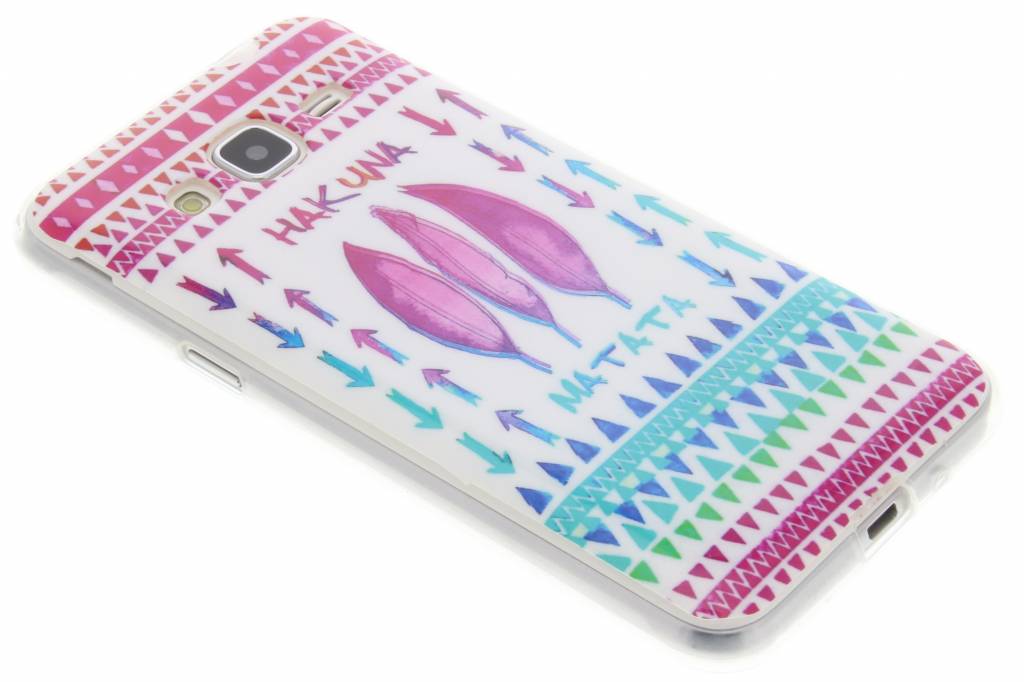 Image of Hakuna Matata design TPU siliconen hoesje voor de Samsung Galaxy J3 / J3 (2016)