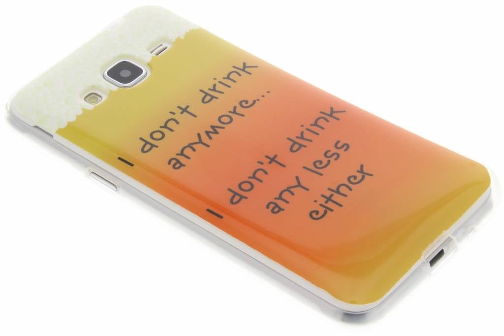 Image of Drink design TPU siliconen hoesje voor de Samsung Galaxy J3 / J3 (2016)