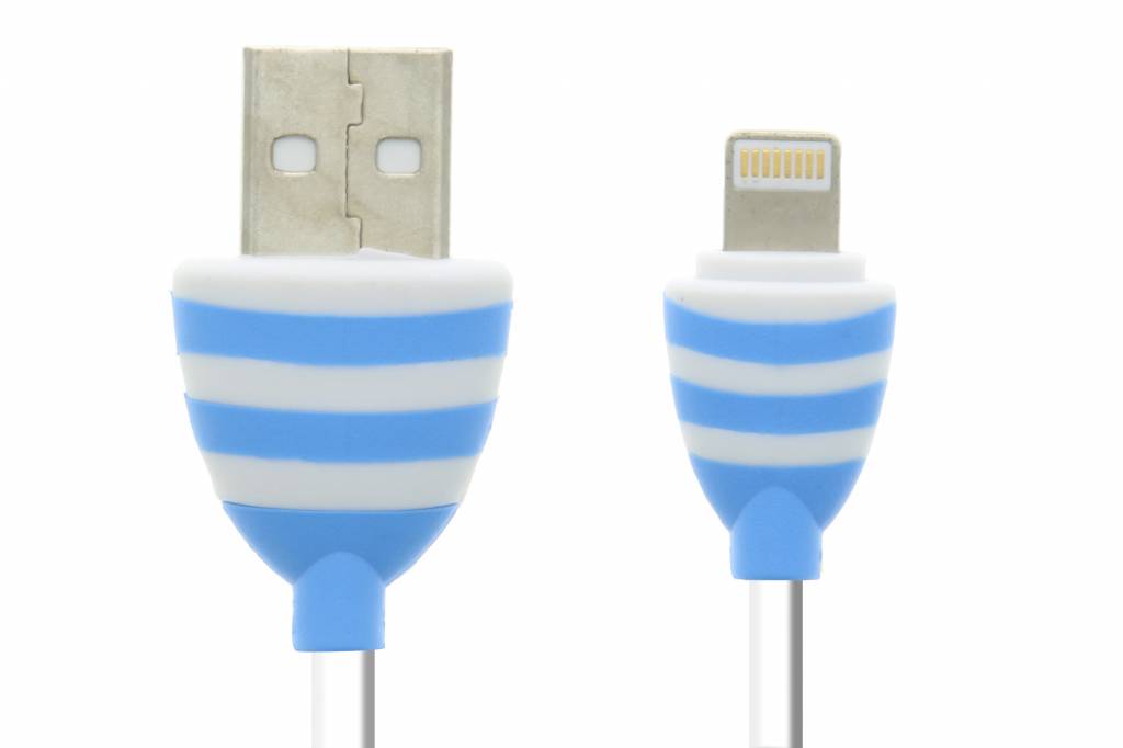 Image of Lightning naar USB-kabel 1,5 meter - Wit / Blauw