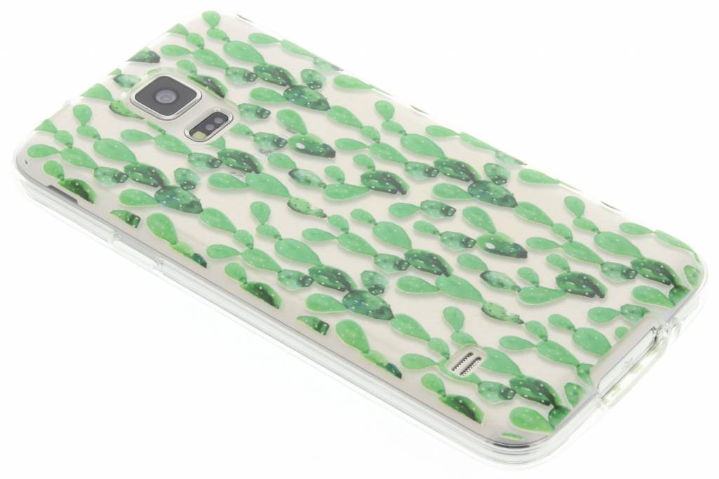 Image of Cactus design TPU siliconen hoesje voor de Samsung Galaxy S5 (Plus) / Neo