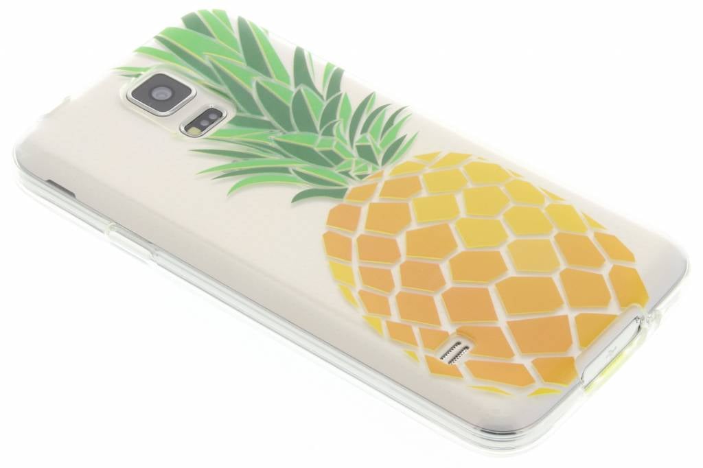 Image of Transparant ananas design TPU hoesje voor de Samsung Galaxy S5 (Plus) / Neo