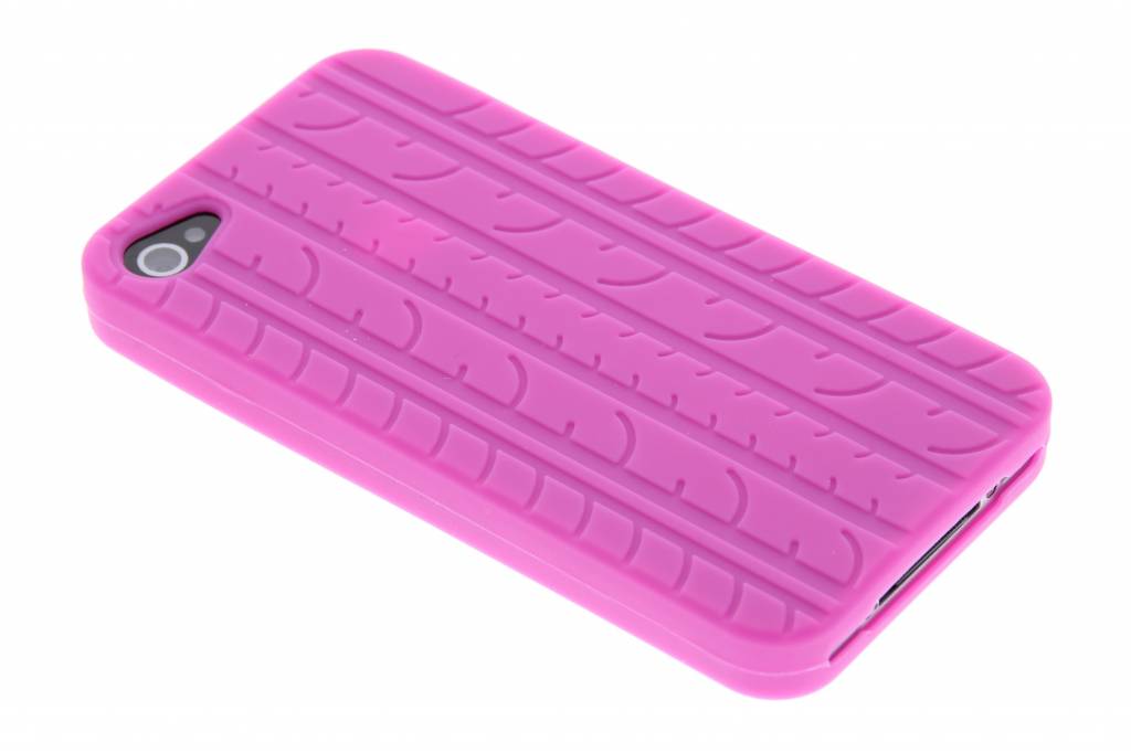 Image of Fuchsia autoband profiel design siliconen hoesje voor de iPhone 4 / 4s