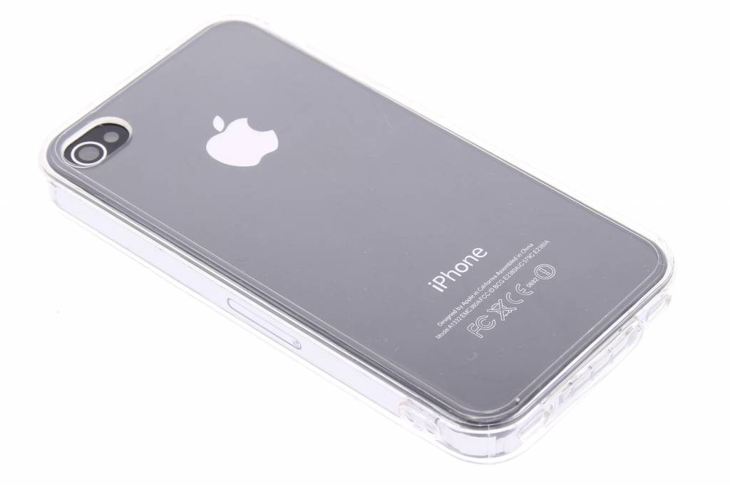 Image of Witte transparante TPU hardcase hoes voor de iPhone 4 / 4s