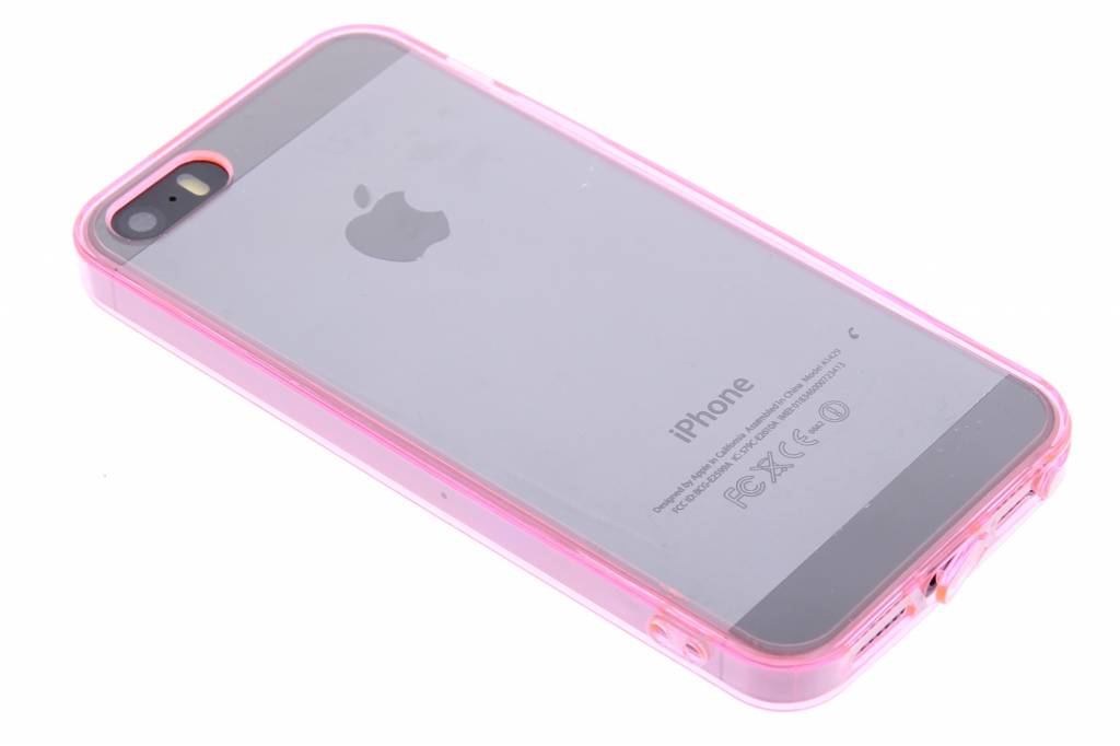 Image of Roze transparante TPU hardcase hoes voor de iPhone 5 / 5s / SE