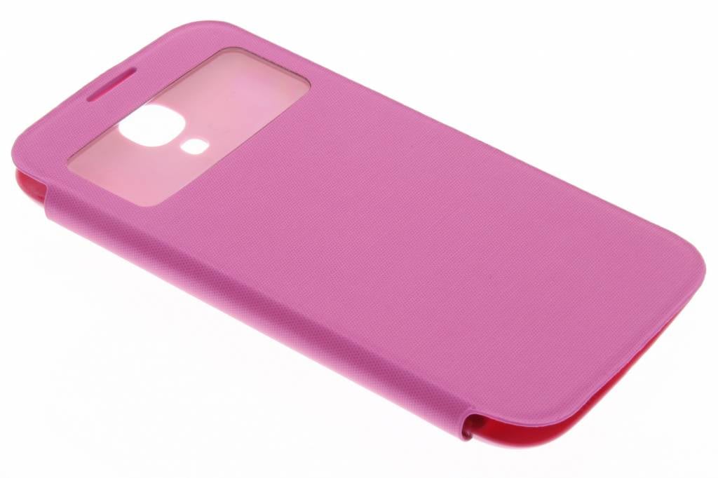 Image of Fuchsia flipcover met venster voor de Samsung Galaxy S4 i9500