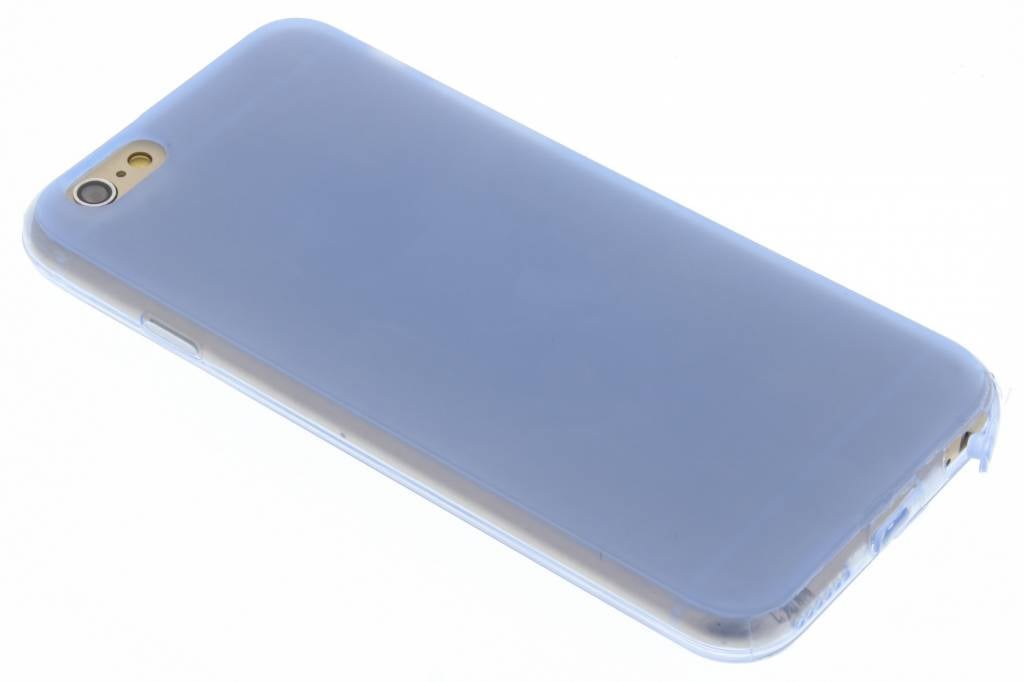 Image of Blauw transparant siliconen booktype voor de iPhone 6 / 6s