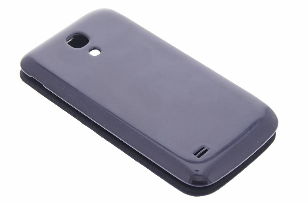 Image of Blauwe matte flipcover met venster voor de Samsung Galaxy S4 Mini i9190