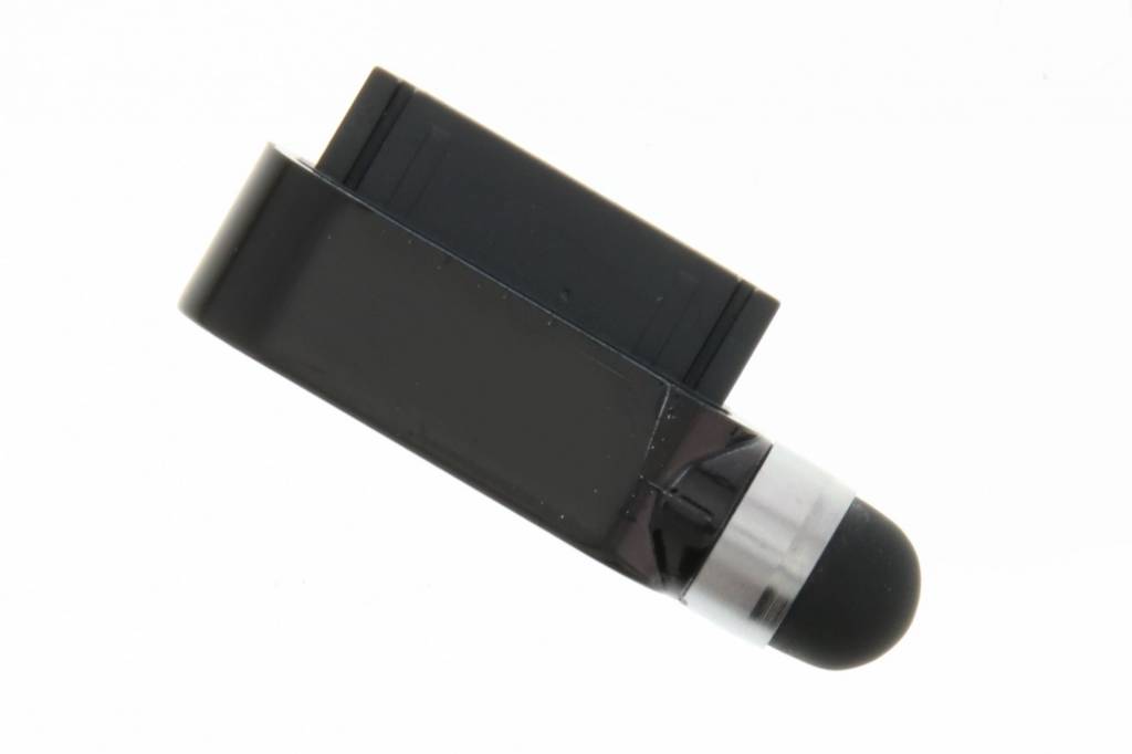 Image of Zwarte compacte stylus en anti stof plug voor de apple datapoort