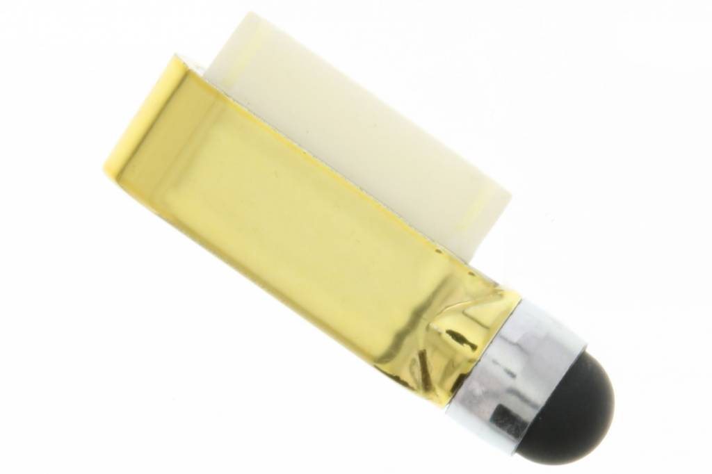 Image of Gouden compacte stylus en anti stof plug voor de apple datapoort