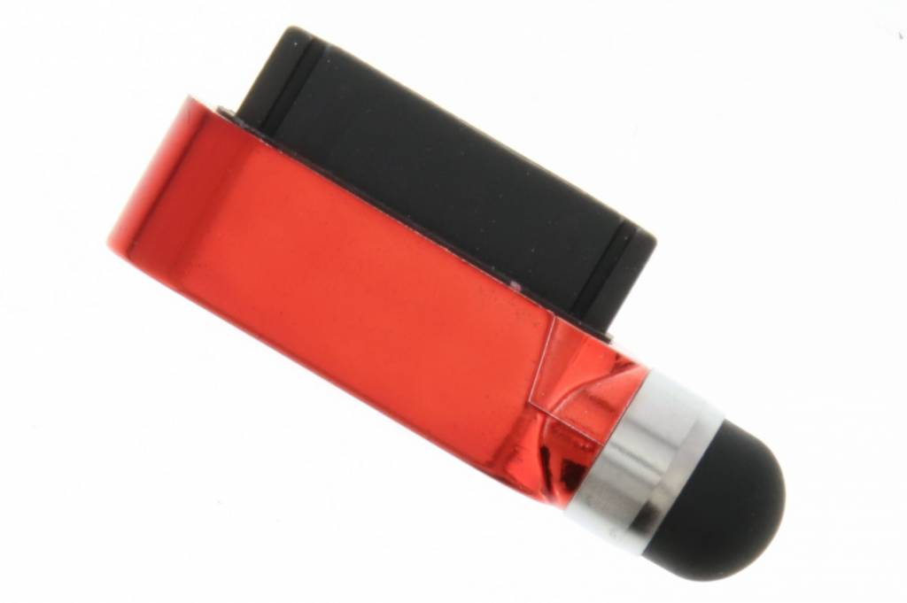 Image of Rood compacte stylus en anti stof plug voor de apple datapoort