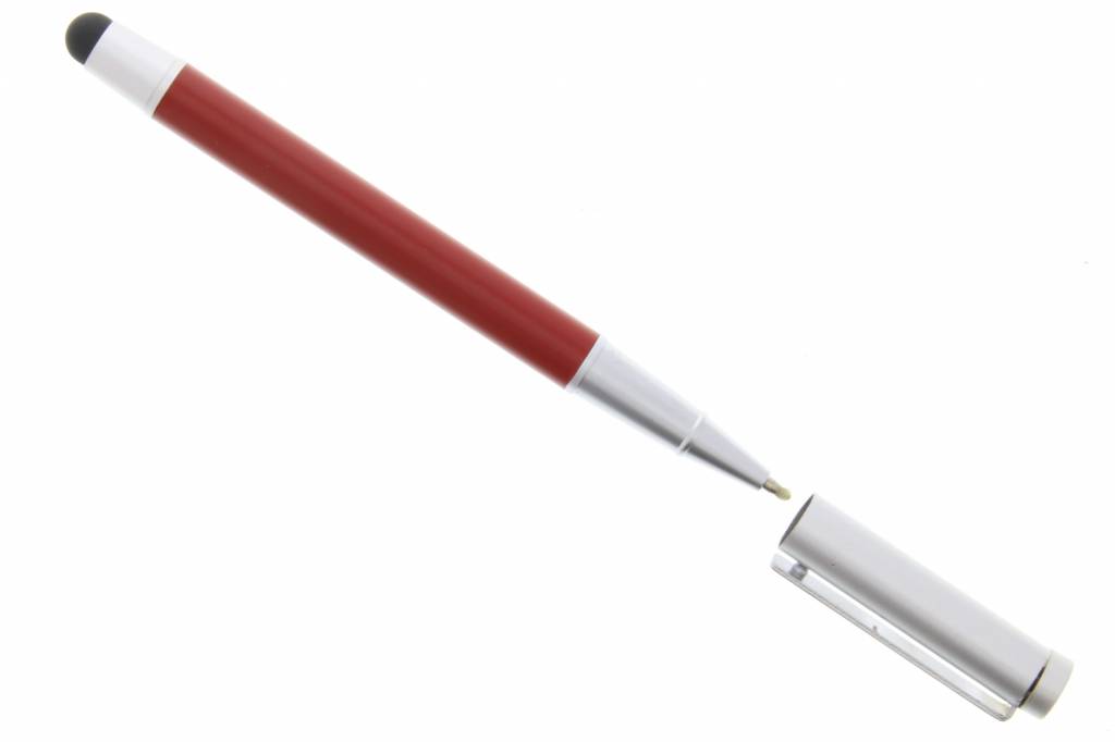 Image of Luxe aluminium stylus pen met balpen - Rood