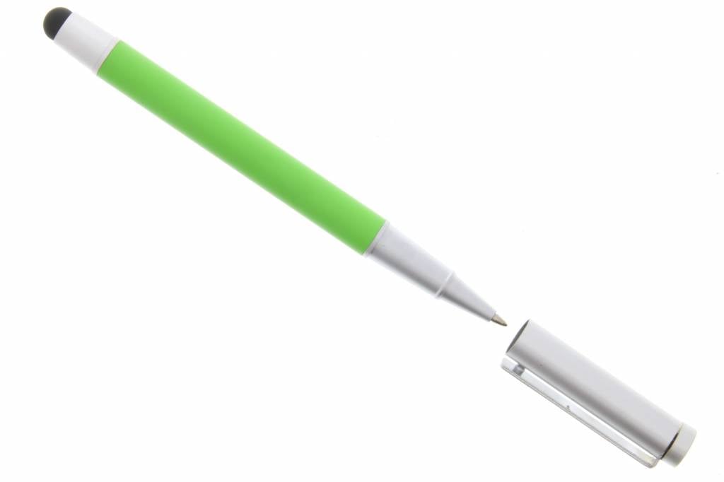 Image of Luxe aluminium stylus pen met balpen - Groen