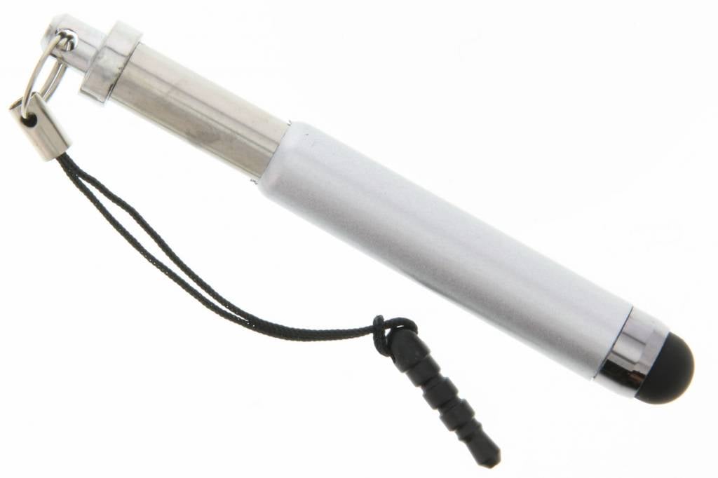 Image of Mini effen telescopische touchscreen stylus - Zilver