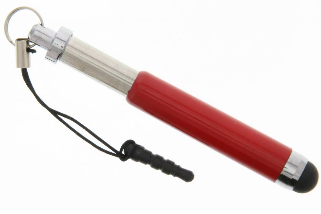 Image of Mini effen telescopische touchscreen stylus - Rood