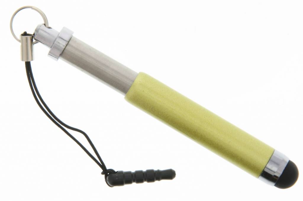 Image of Mini effen telescopische touchscreen stylus - Geel