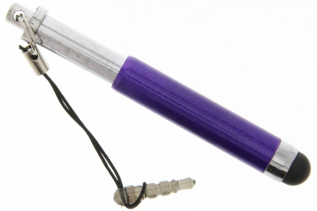 Image of Mini effen telescopische touchscreen stylus - Paars