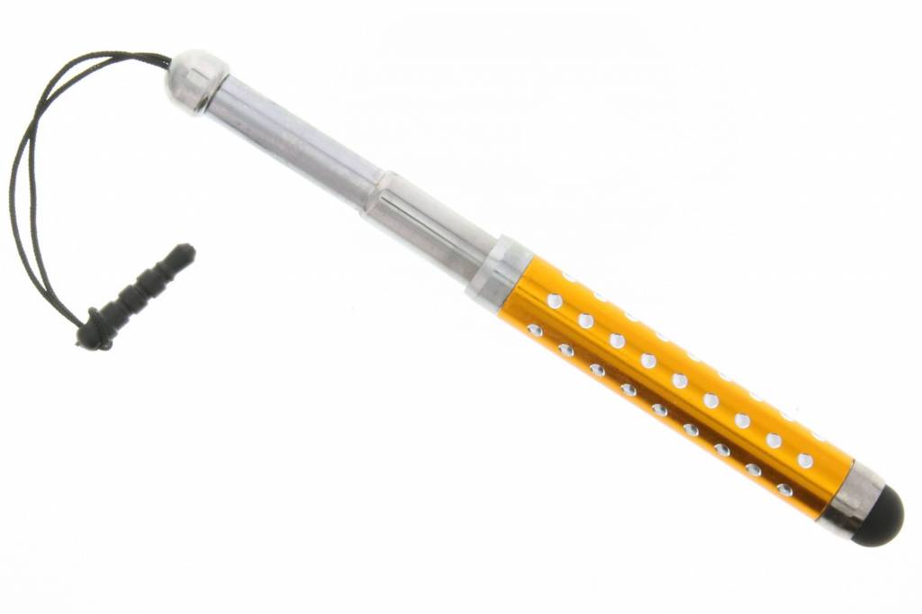 Image of Mini telescopische touchscreen stylus met glitters - Goud