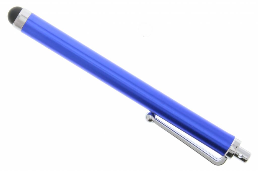 Image of Stylus touchscreen pen met clip - Blauw