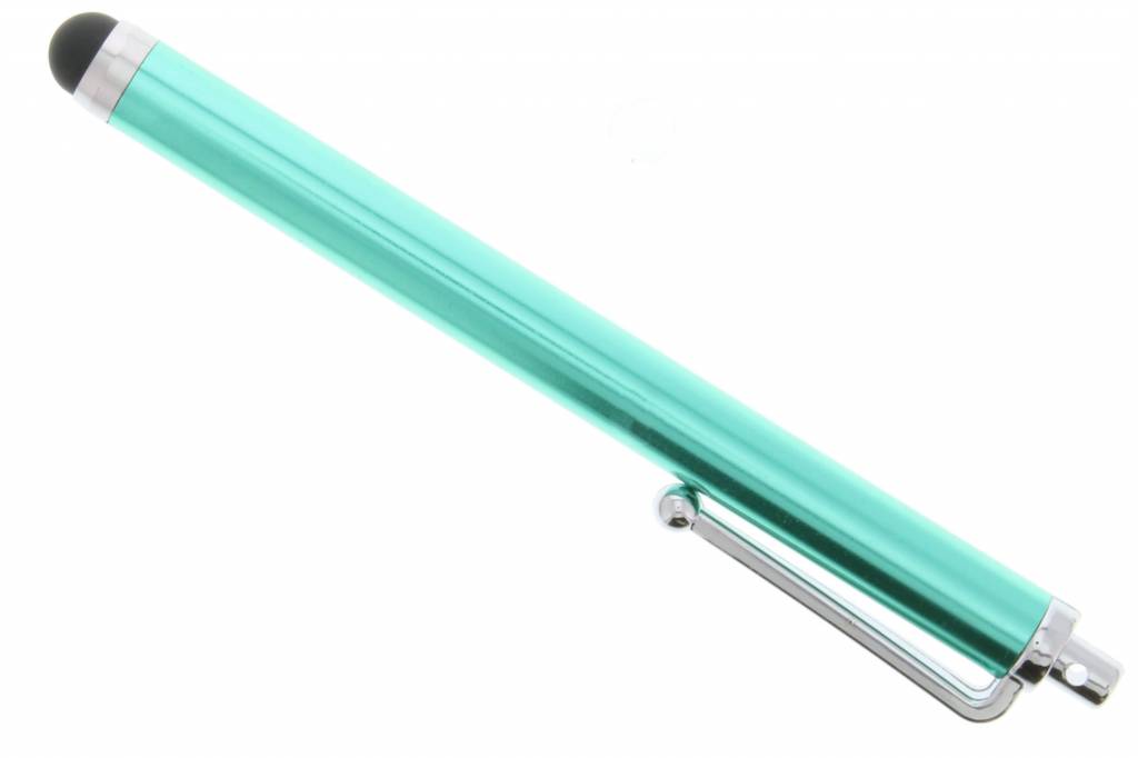 Image of Stylus touchscreen pen met clip - Groen