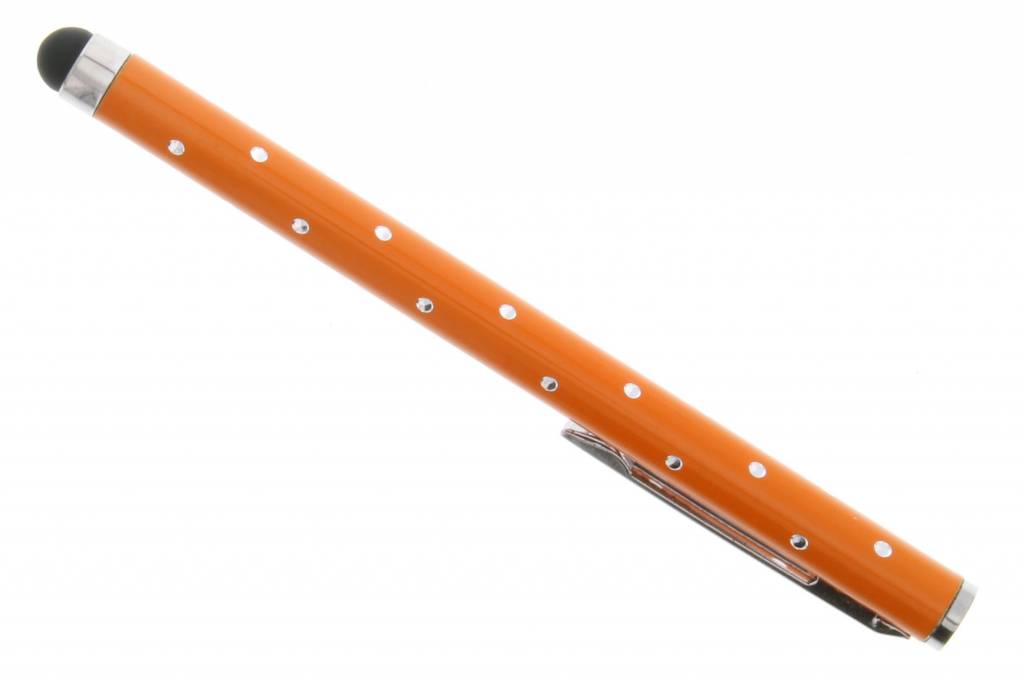 Image of Touchscreen stylus met glitters - Oranje