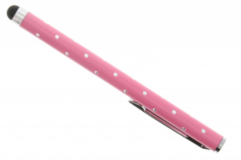 Image of Touchscreen stylus met glitters - Roze