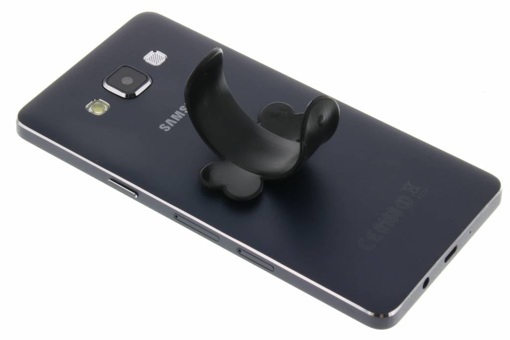 Image of Universele siliconen flip standaard voor smartphones - Zwart