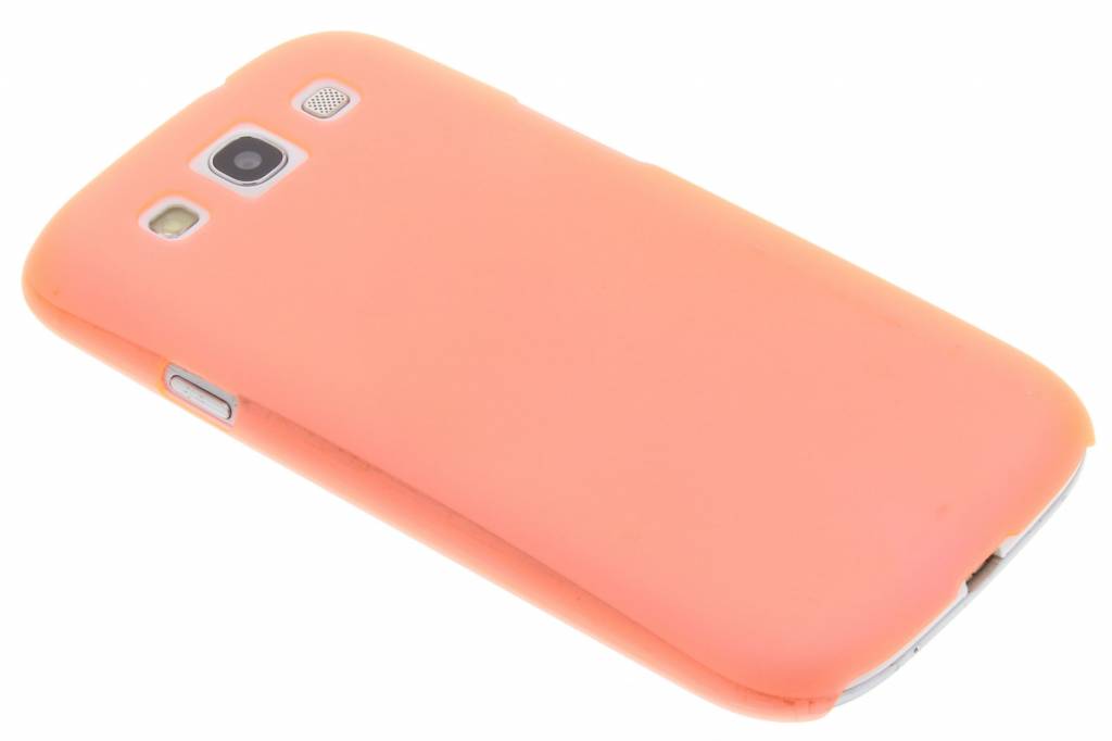 Image of Oranje mat transparant hardcase hoesje voor de Samsung Galaxy S3 / Neo