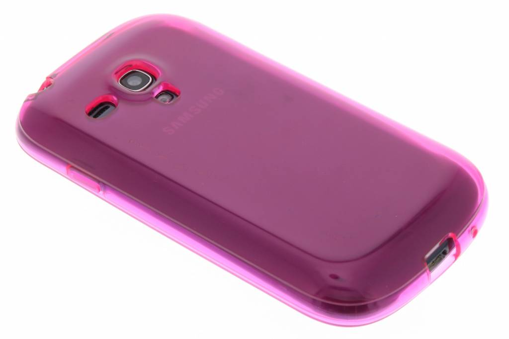 Image of Fuchsia transparante gel case voor de Samsung Galaxy S3 Mini