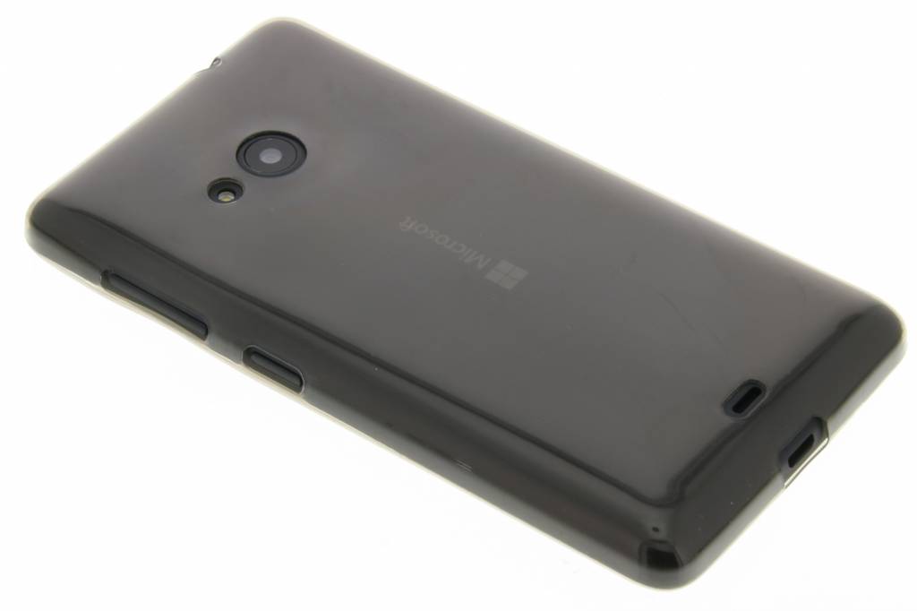 Image of Grijs ultra thin transparant TPU hoesje voor de Microsoft Lumia 535