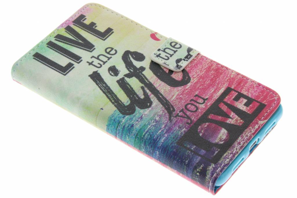 Image of Live the life design TPU booktype hoes voor de Huawei P9 Lite