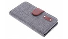 Linnen look TPU booktype hoes iPhone 6 / 6s Linnen look TPU booktype hoes iPhone 6 / 6s