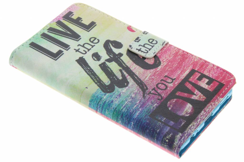 Image of Live the life design TPU booktype hoes voor de Huawei P9 Plus