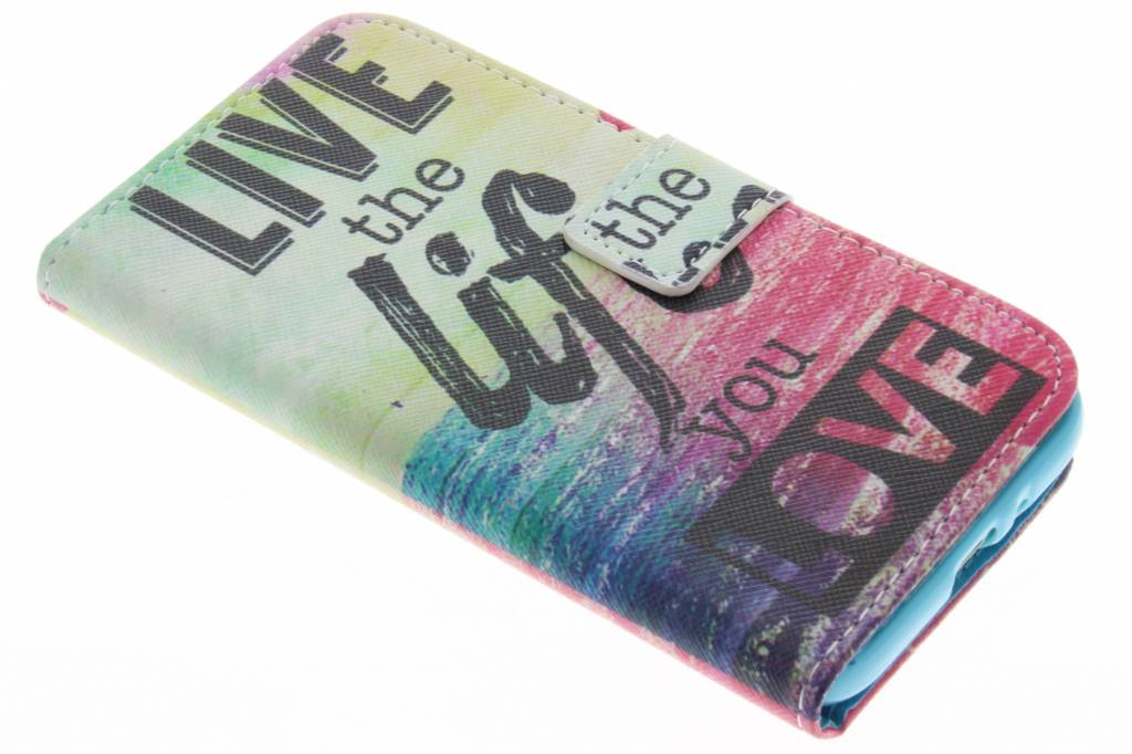 Image of Live the life design TPU booktype hoes voor de Samsung Galaxy J1 (2016)