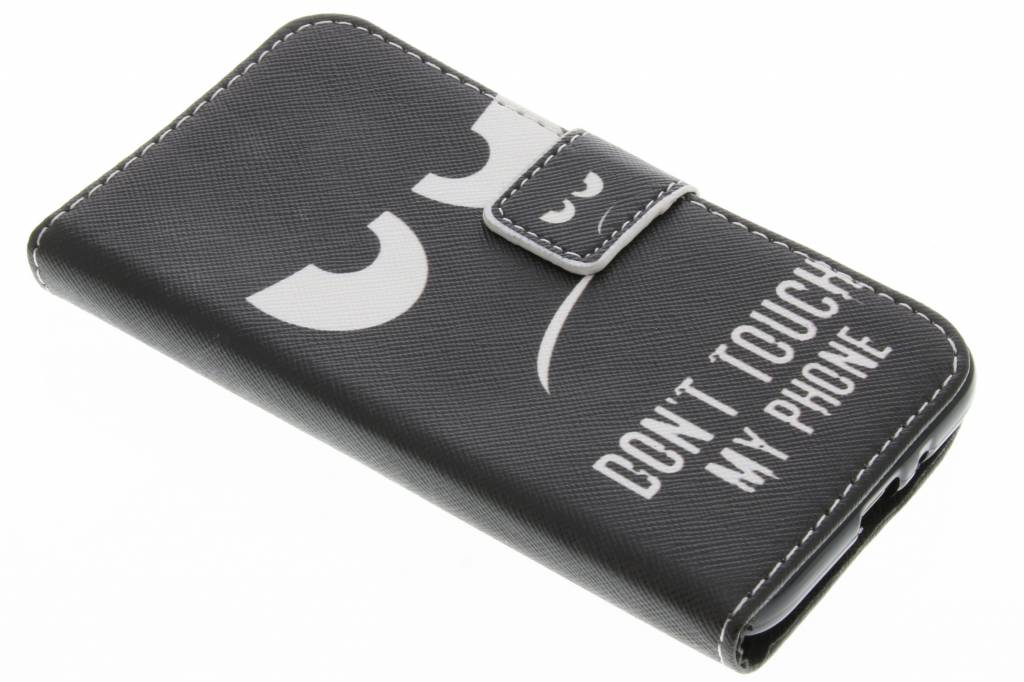 Image of Don't touch design TPU booktype hoes voor de Samsung Galaxy J1 (2016)