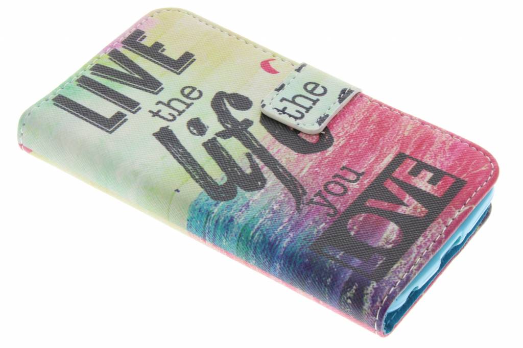 Image of Live the life design TPU booktype hoes voor de LG K4