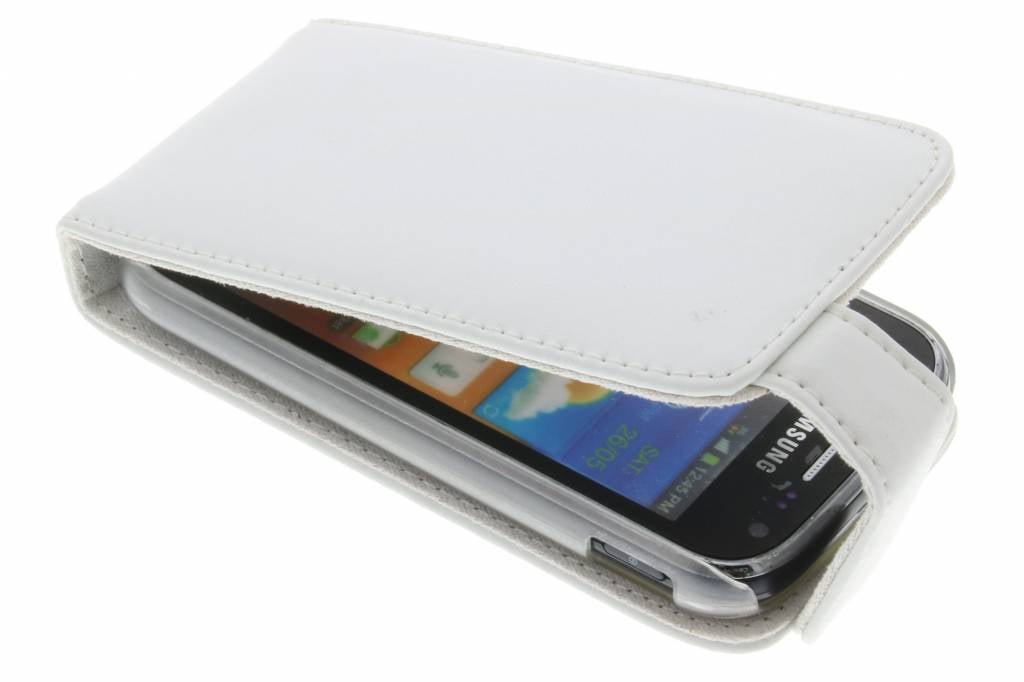 Image of Witte stijlvolle flipcase voor de Samsung Galaxy Ace 2