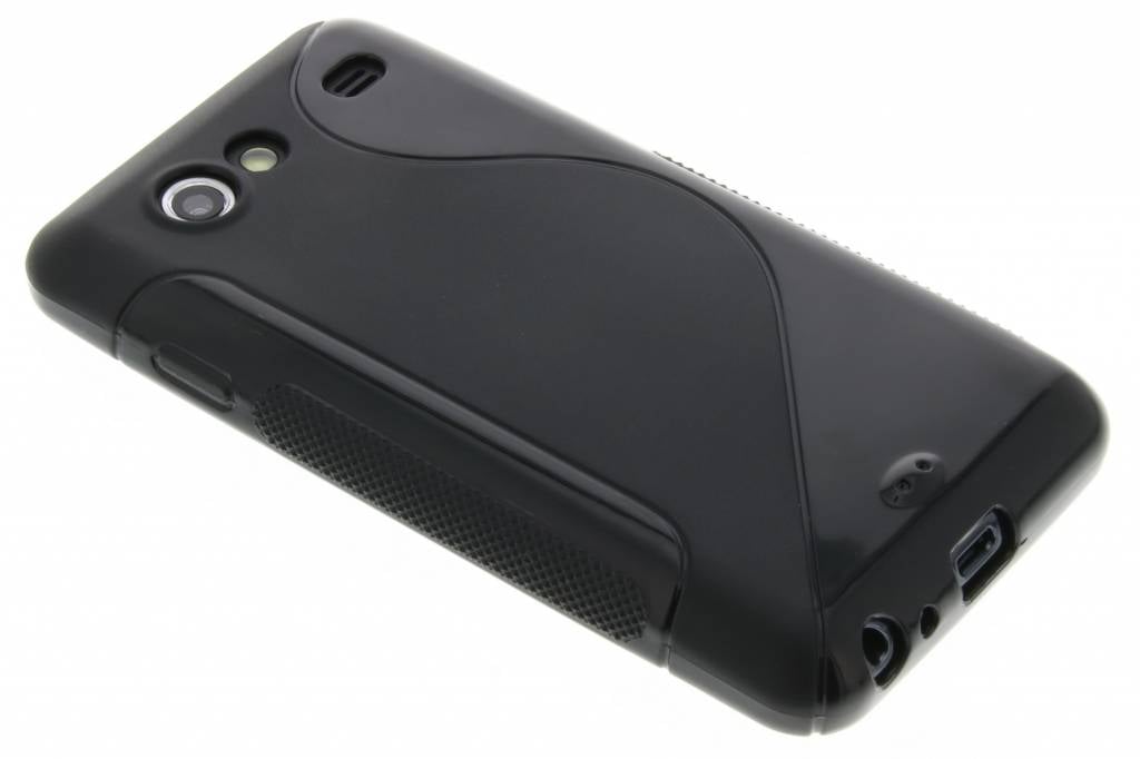 Image of Zwart S-line flexibel TPU hoesje voor Samsung Galaxy S Advance i9070