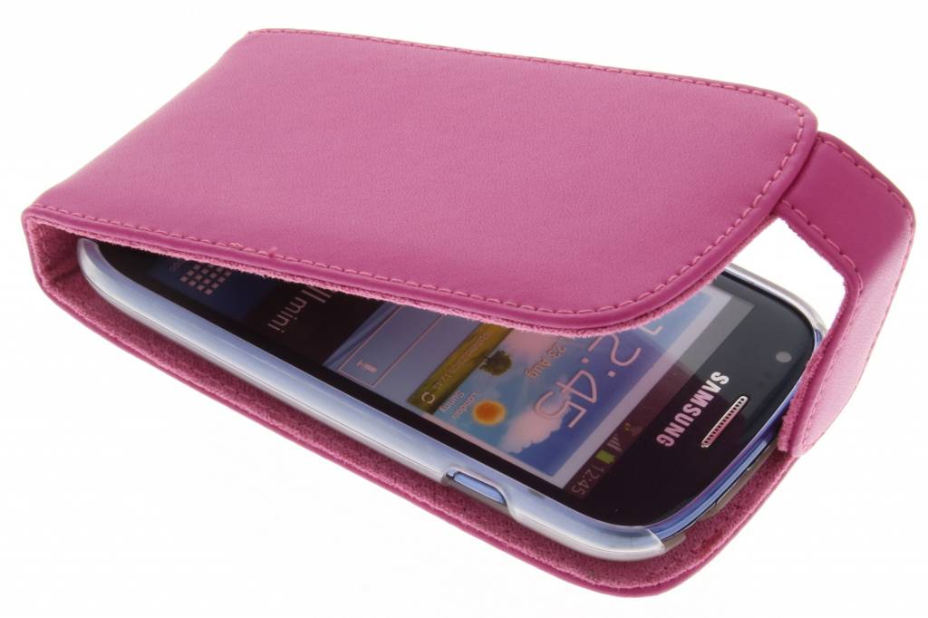 Image of Fuchsia stijlvolle flipcase voor Samsung Galaxy S3 Mini