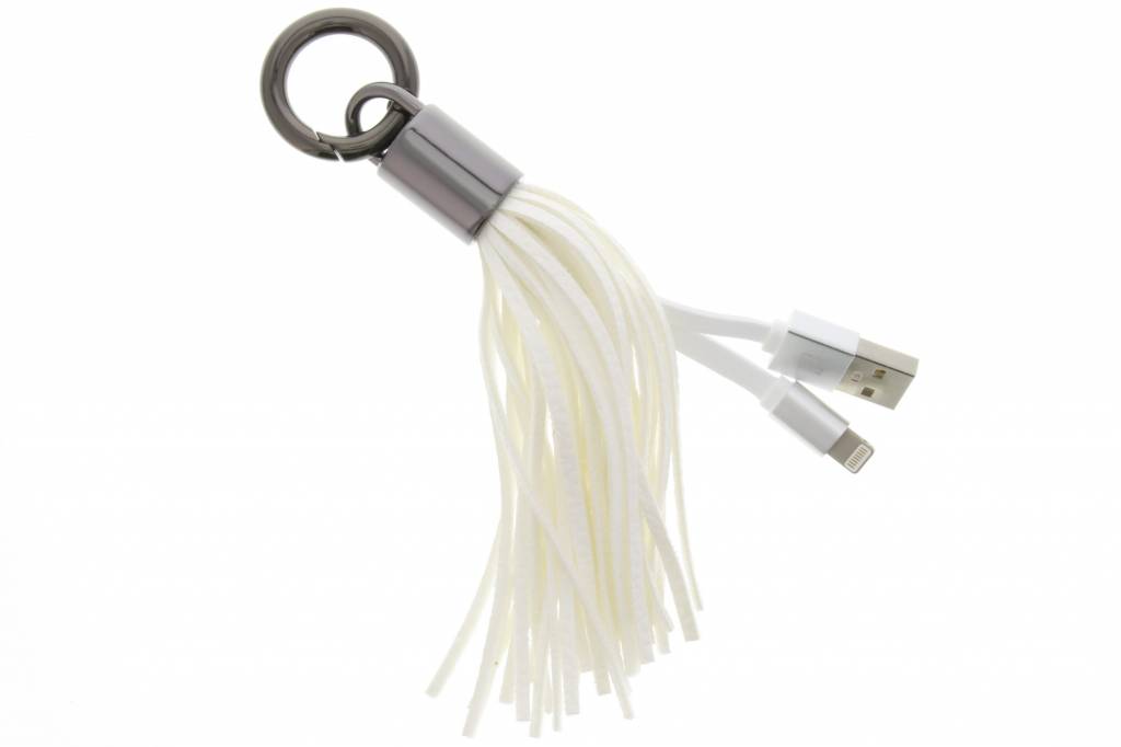 Image of Lightning naar USB-kabel handtas accessoire - Wit
