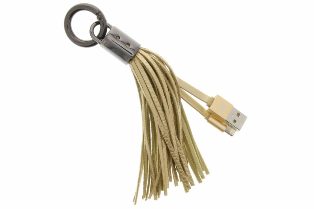 Image of Lightning naar USB-kabel handtas accessoire - Goud