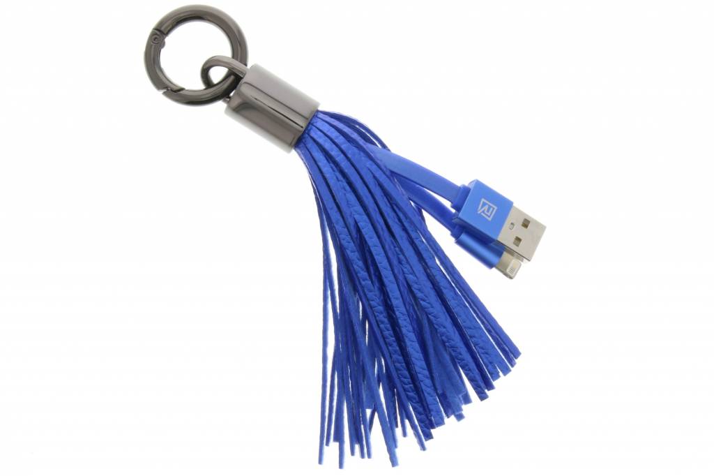 Image of Lightning naar USB-kabel handtas accessoire - Blauw