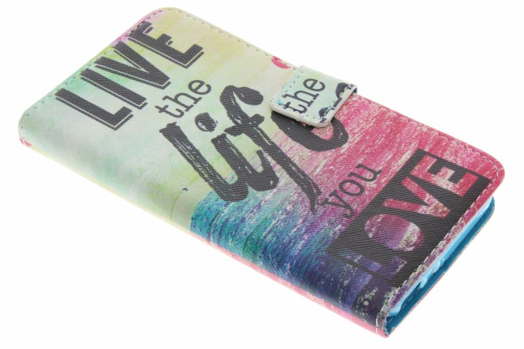 Image of Live the life design TPU booktype hoes voor de Huawei GR3 / P8 Lite Smart