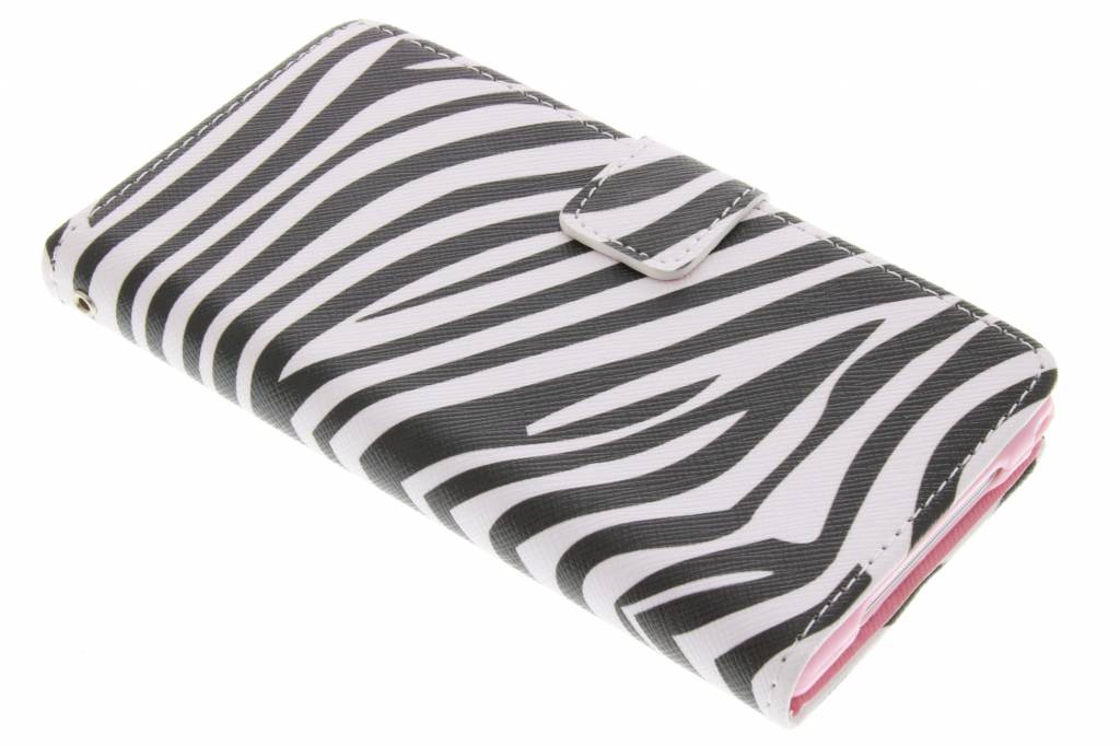 Image of Zebra design TPU booktype hoes voor de Sony Xperia Z1