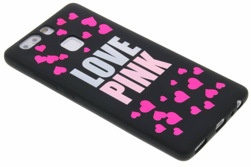 Image of I love pink glow in the dark TPU case voor de Huawei P9