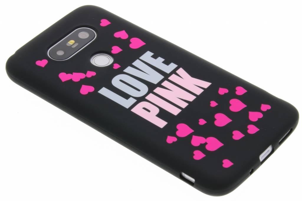 Image of I love pink glow in the dark TPU case voor de LG G5 (SE)