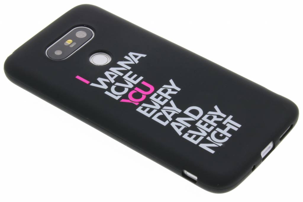 Image of I wanna love you glow in the dark TPU case voor de LG G5 (SE)